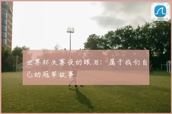 世界杯决赛夜的眼泪：属于我们自己的冠军故事